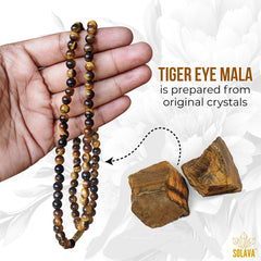 Original Tiger Eye Crystal Mala - 6 MM Beads