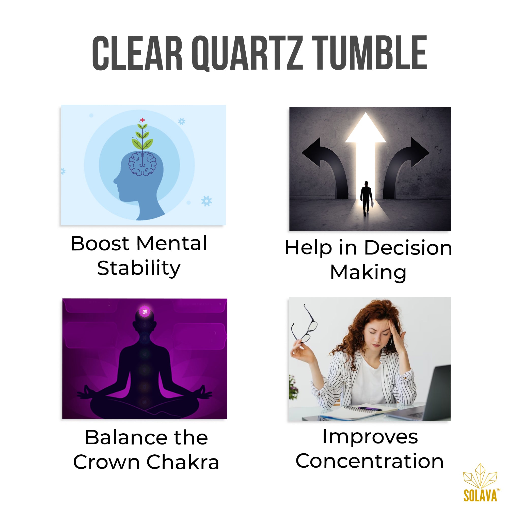 Original Clear Quartz Crystal Tumble
