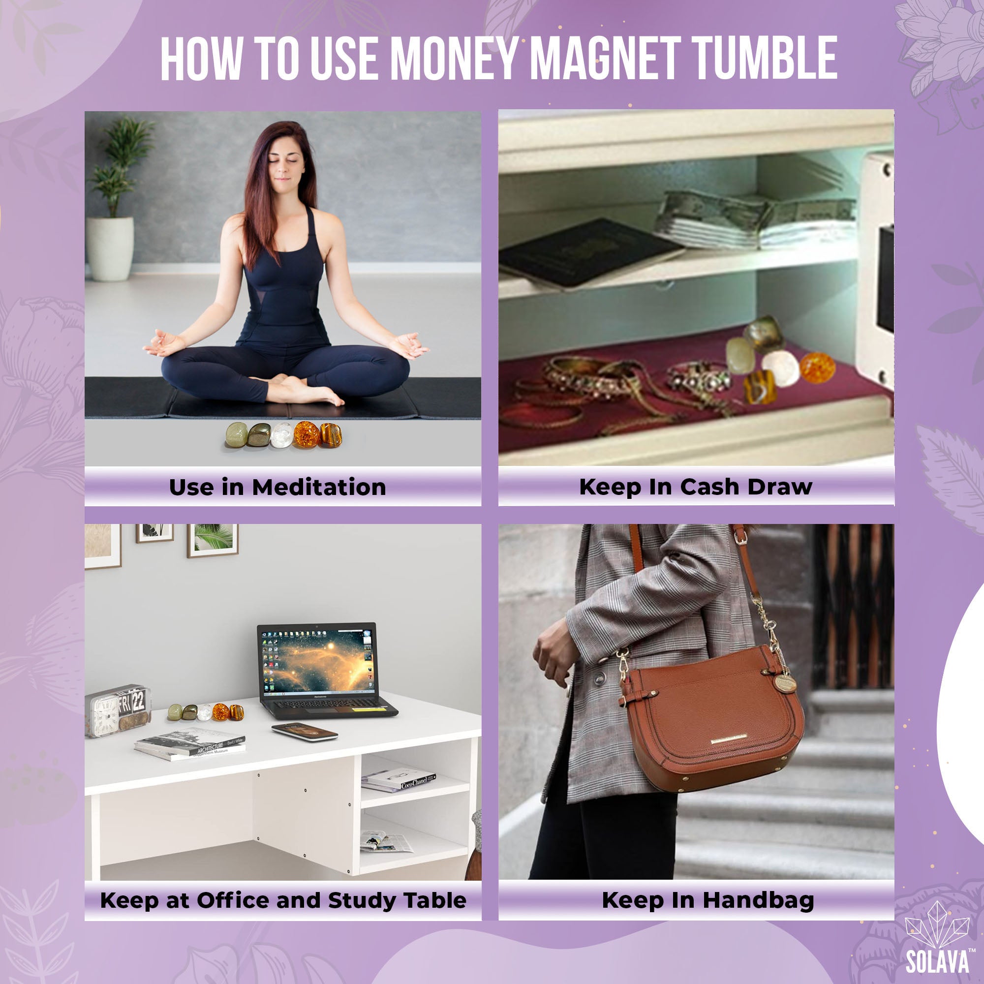 Original Money Magnet Crystal Tumbles