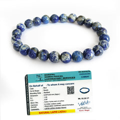 Original Lapis Lazuli Bracelet with Certificate