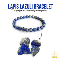 Original Lapis Lazuli Bracelet with Certificate