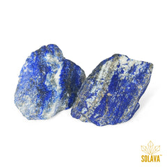 Natural Lapis Lazuli Raw Crystal Stone Original Certified - 2 Piece