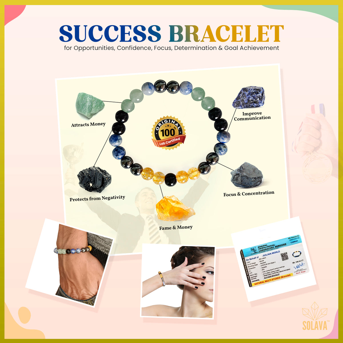 Original Crystal Bracelet for Success