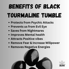 Original Black Tourmaline Stone Tumble