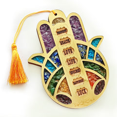 Original Seven Chakra Crystal Hamsa